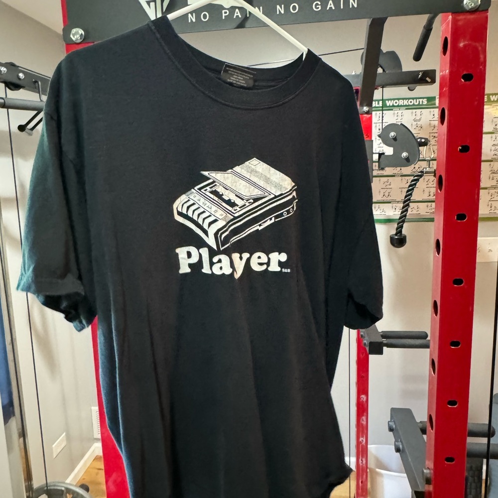 Vintage Player Steve & Barry's Black T-Shirt